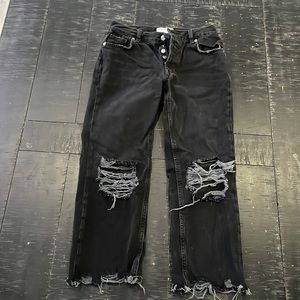 Free People Maggie Mid-Rise Straight-Leg Skinny Jeans